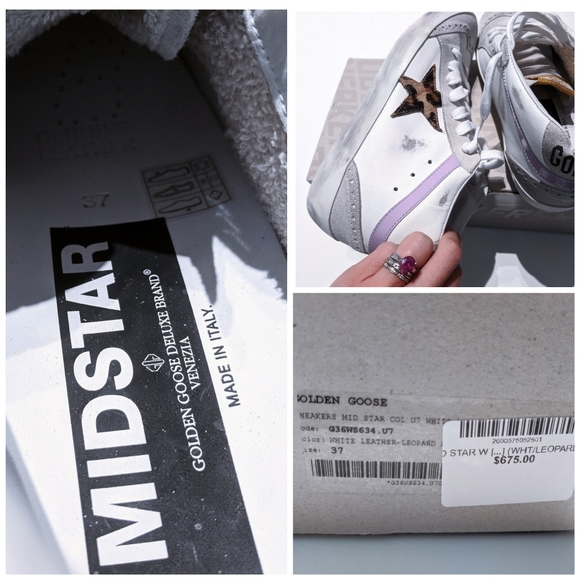 SOLD!💞NIB💌Golden Goose Midstar Sneakers 37 - Picture 8 of 8